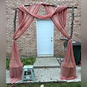 Terracotta Wedding Arch Draping Fabric